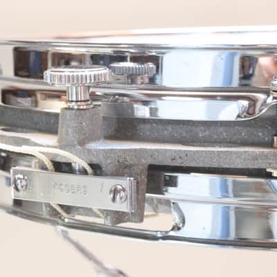 RARE Rogers Satellite Piccolo Snare Drum, Grey Cast Shell, Original Wires, 1970s -ALMOST LIKE NEW  / INSPECTED & TESTED image 12