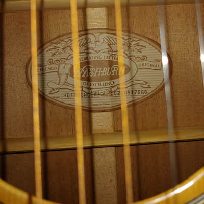 Washburn HD100SWCEK Heritage Dreadnought Cutaway with Electronics Natural image 14