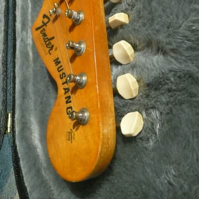 Fender Mustang Guitar with Rosewood Fretboard 1969 - 1973 Competition Red image 18