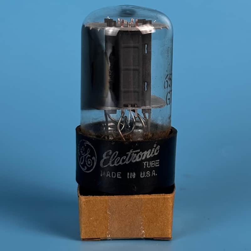 1963 General Electric 6SN7GT Vintage Grey Plated Vacuum Tube! Tests Good! T583 image 1