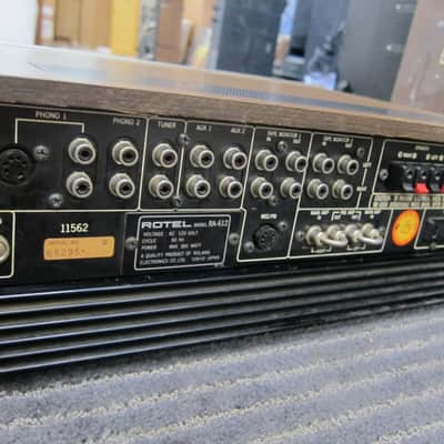 Vintage Rotel RA-612 Stereo Integrated Amp, 1970s, Built, Japan, Ex Sound, Serviced, Phono 1970s Silver image 4