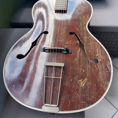 Juwel Vintage Archtop Guitar From 1950 Walnut Brown image 1
