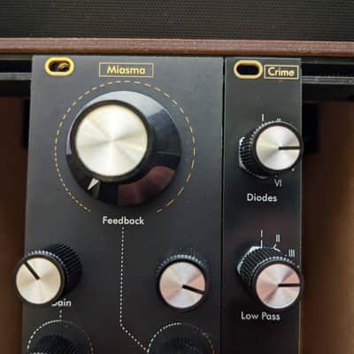 Ritual Electronics Miasma Distortion + Crime II Expander (LP, HP, All-Diodes Knobs) - Black image 4