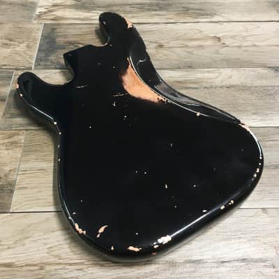 Made to Order - FRANCHIN Jupiter bass body Relic Aged Nitro Lacquer OVER METALLIC LEAF (Sunburst/ Black/ White/ Blue/ Green/ Yellow/ Red/ Pink/ Burgundy/ Purple/ Gold/ Silver/ Copper, etc.) Basswood Poplar Precision-Bass Style Made in Italy image 3