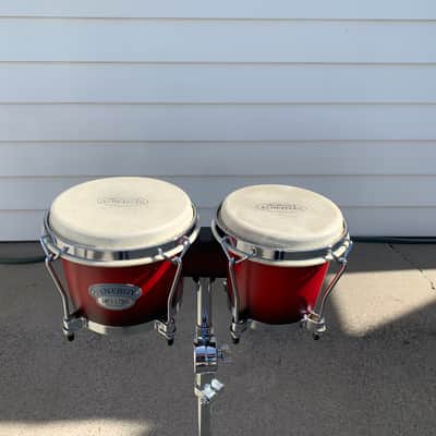 Toca Percussion Synergy Deluxe Bongos - Wine Burst - With Mount image 4