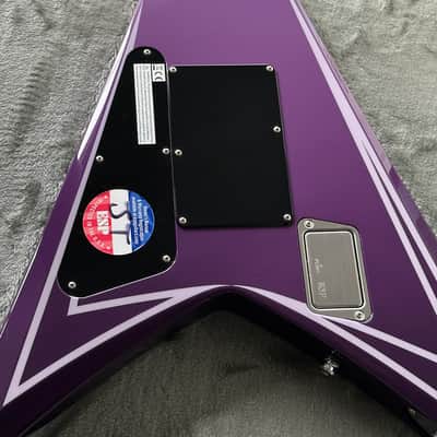 ESP Custom Alexi Laiho HEXED Purple Fade with Pinstripes Mint & Complete image 14