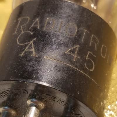 RCA etc. ONE (1) Type 45 Antique AT1000 TESTED Vacuum Tube Engraved Globe UX245 245 345 Power Triode 1929-1947 image 10