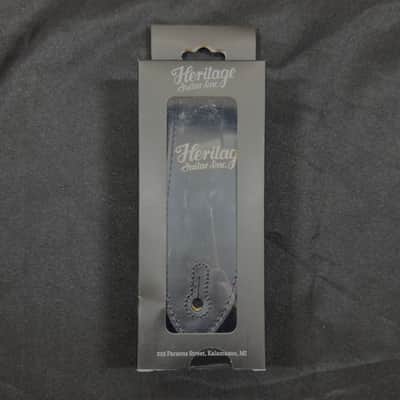 Heritage Guitars Premium Leather Guitar Strap - Black image 1