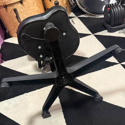 Roc N Soc Lunar Series Gas Lift Drum Throne Black (LSG O-K)- Black w/ Backrest 2019 - Black image 4