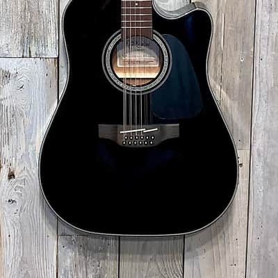 New Takamine GD30CE-12 BLK G30 Series 12-String Dreadnought Cutaway Acoustic/Electric Guitar - Gloss Black, Help Support Small Business, Shop Here! image 2