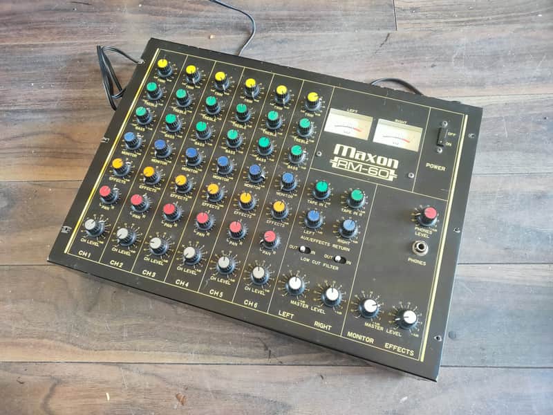 通電ok マクソンMAXON RM-60 ミキサー maxon ステレオミキサー 通電ok マクソンMAXON RM-60 ミキサー maxon ステレオミキサー 通電ok