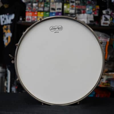 1938 Ludwig & Ludwig 'King Louie' 5x14" 3ply Snare Drum - Green & Gold Duco image 17