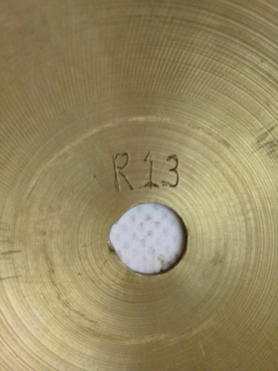 Tosco/Sabian 20" Ride Cymbal Med-Thin 2240g Rotocast Italy Vintage 70s Blue Lbl — main photograph