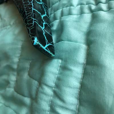 Ormsby Metal V 7 2021 Azure Crackle w/ Upgraded Floyd Rose and Screws Orginal Owner and Hard Case Rare Limited Run image 11
