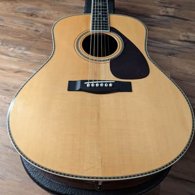 Yamaha L-15 Luxury Series Acoustic Dreadnought Guitar Japan 1980 Natural W/OHSC Strap image 6