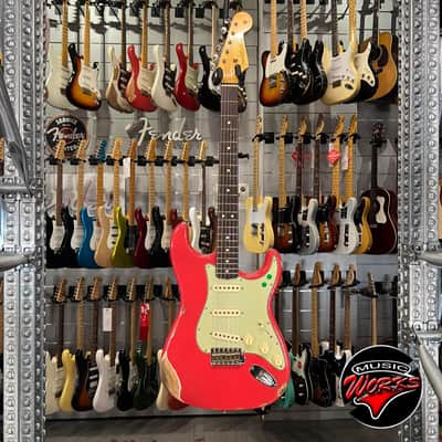 Fender Custom Shop Ltd Limited 63 Stratocaster Heavy Relic Fiesta Red image 2