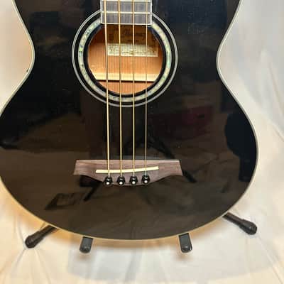 Ibanez AEB10E-BK Standard- 2015 - Black High Gloss image 3