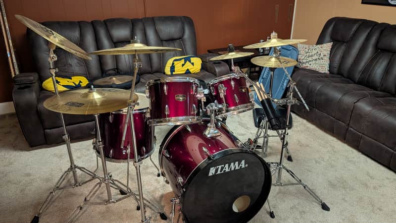 Tama Imperialstar 5pc Drum Set with Meinl HCS Cymbals and Hardware image 1