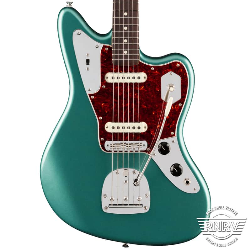 Fender American Professional Classic Jaguar - Faded Sherwood Green Metallic image 1