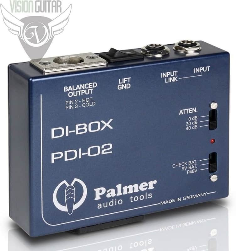 Palmer Audio Tools PDI-02 Active DI Box - Low Noise Discrete Input Amp image 1