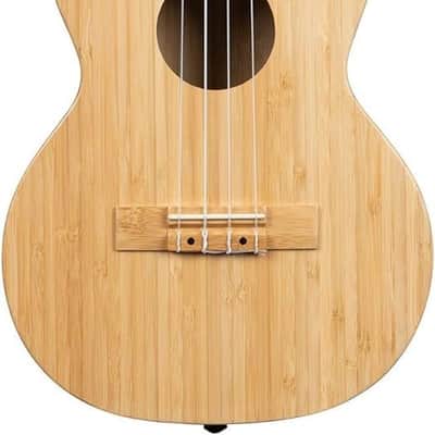 Kala Brand Music Co. Bamboo Collection, 4-String Ukulele, Right, Natural, Tenor (KA-BMB-T) image 3