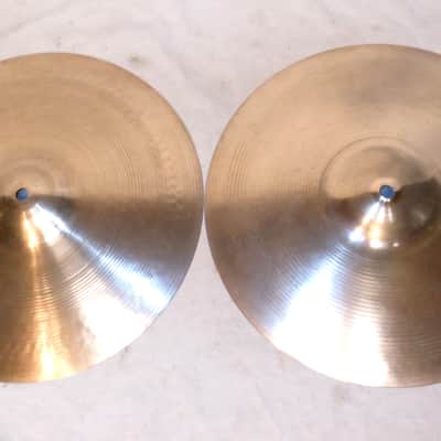 Vintage 1967 Zildjian Matched Set of Cymbals 20" ride, 17" sizzle crash, 14" super-thin hi-hats image 13