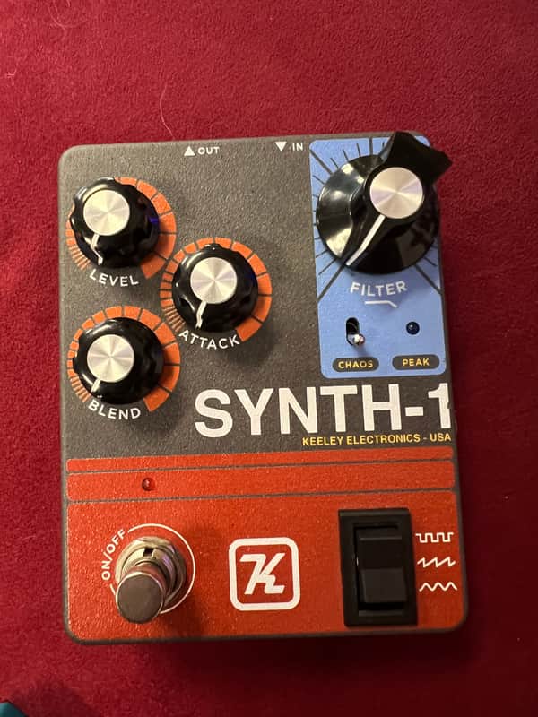 Keeley Synth 1 Reverse Attack Fuzz Wave Generator 2019 - Present - Grey / Red / Blue image 1
