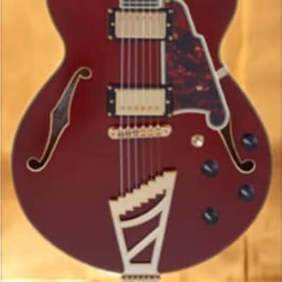 D'Angelico Excel 59 Fully Hollow Single Cutaway, Viola w/Case DAE59VIOGT image 3