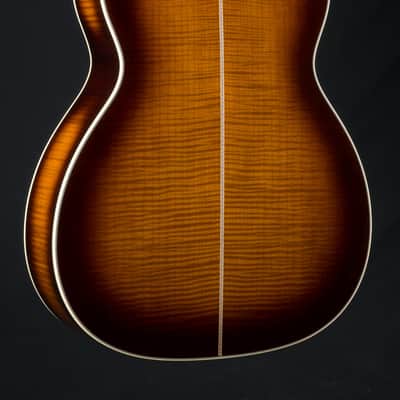 Martin M 0000 Custom Flamed Maple and High Altitude Swiss Spruce Full Ambertone Burst NEW - Ambertone Burst image 16