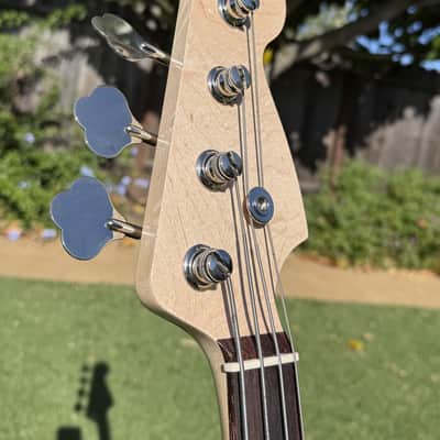 Immagine Allparts Jazz Bass Partscaster J-bass style Ice Blue 2026 - Ice Blue - 4