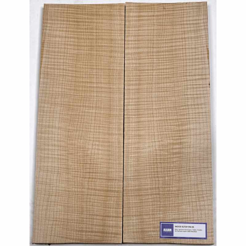 Lutherie ELTOP-FM-05 Erable - 4A flamed maple 530x190x30x2 image 1