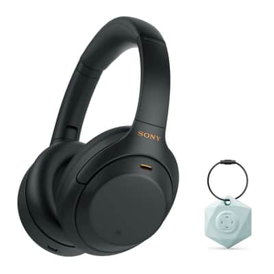 Sony WH-1000XM4 Wireless Noise Canceling Over-Ear Headphones Bundle with Finder image 1