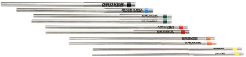 Grover Pro Percussion Deluxe Alloy 303 10-piece Triangle Beater Set with Case (3-pack) Bundle image 1