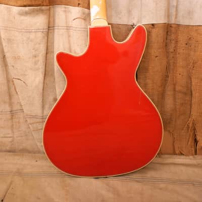 Dallas Bass Guitar 1960's Red image 9