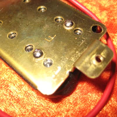 No Name Guitar Pickup 1990's Black and Cream Humbucker Neck image 3