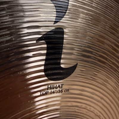 Zildjian I Series 14" Hi-Hat Cymbals Pair ILH14HT/ILH14HB B-Stock – Brilliant Finish – Made in USA image 3