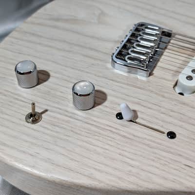 Kiesel Solo - 26.5" Baritone - Select White Wash - MASTERGRADE Flamed Maple Neck & Fretboard - 2022 image 5