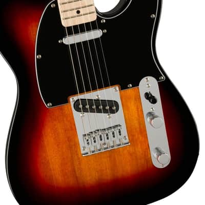 Squier Affinity Telecaster with Maple Fretboard, String Through Body 2021 - Present - 3-Tone Sunburst image 3