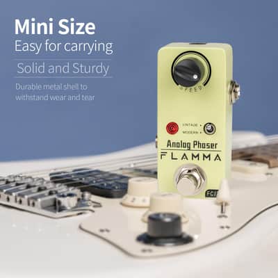 FLAMMA FC13 Phaser Guitar Pedal Analog Phase Effects Mini Pedal with Classic Vintage Modern Modes True Bypass image 4