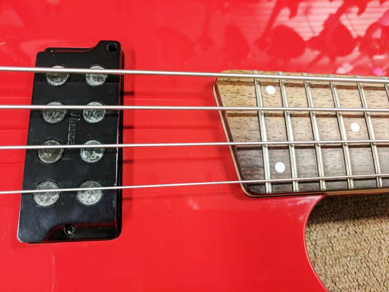 Ibanez Soundgear SRX2EX2 4 String Electric Bass, Red, Black Trim