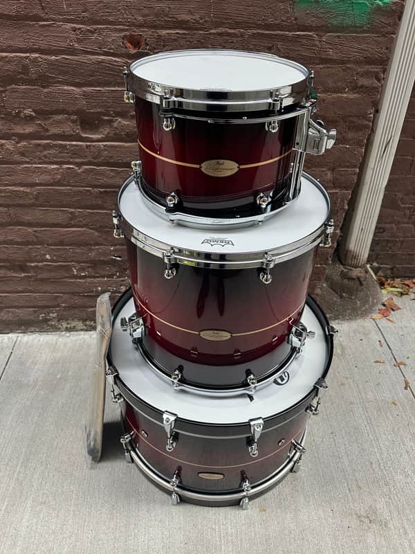 Pearl Reference One 3-pc. Shell Pack (Cymbals and Hardware Not Included), Natural Banded Redburst (RF1C903XPS/C836) image 1