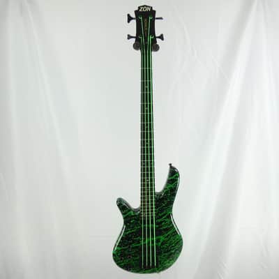 Used ZON SONUS STANDARD LEFTY ALIEN BLOOD Bass Guitars Custom Graphics image 2