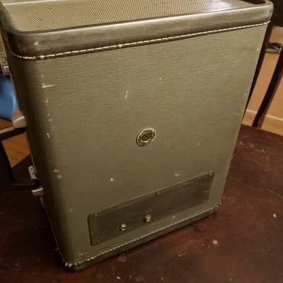 Ampex A-692 Tube Speaker Amplifier Suitcase JBL 8" driver 10 Watt RESTORED 6V6 Push Pull Mono 1965 - Grey image 5