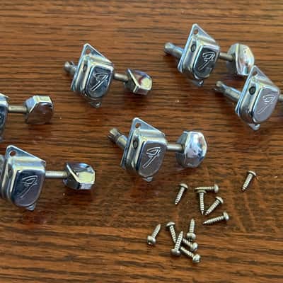 set 1966 - 76 Fender Stratocaster Telecaster guitar tuners tuning pegs image 1
