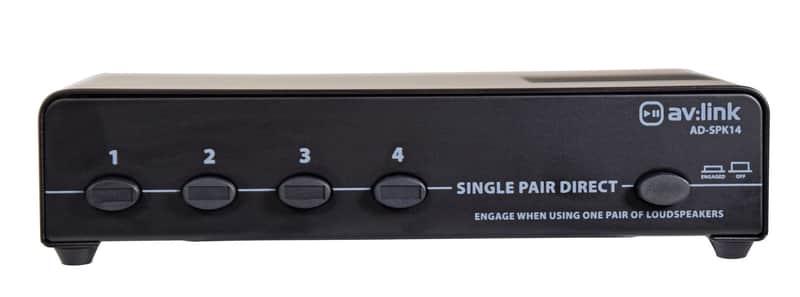 Avlink 4 Way Protected loudspeaker switcher image 1