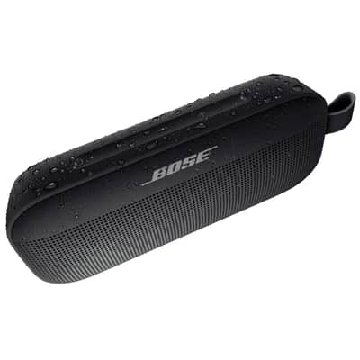 Bose SoundLink Flex Bluetooth Speaker, Portable Speaker with Microphone, Wireless Waterproof Speaker for Travel, Outdoor and Pool Use with Slinger Hard Travel Case & USB Plug image 7