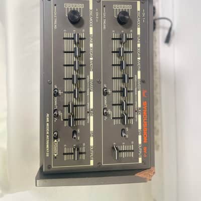 Pearl Syncussion SY-1 Late 1970s (1979) - Black with wood sides image 6