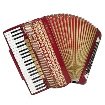 Hohner Atlantic IV De Luxe Piano Accordion, made in Germany 120 Bass, Straps and Soft Bag, Vintage Original Musical Instrument, 2644 image 1