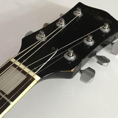 Vintage Matsumoku Memphis LP 1970s Piano Black Beauty Les Paul Dual Humbucker Single Cut Guitar image 10