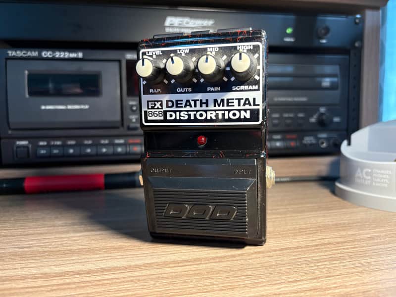 90's DOD Death Metal Distortion FX86B - Black & Red - Great Shape image 1